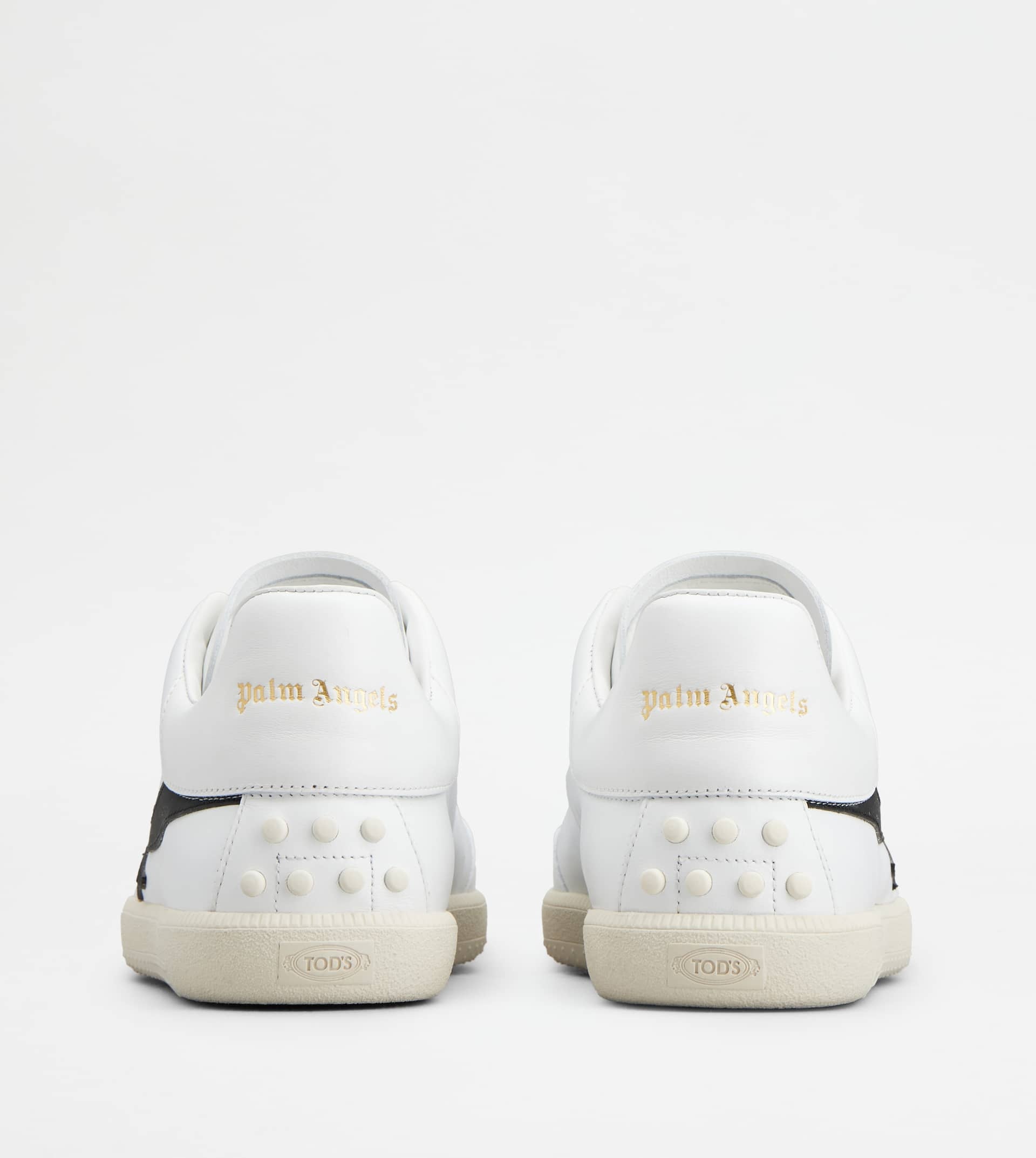 TOD'S TABS SNEAKERS PALM ANGELS IN LEATHER - WHITE, BLACK - 2