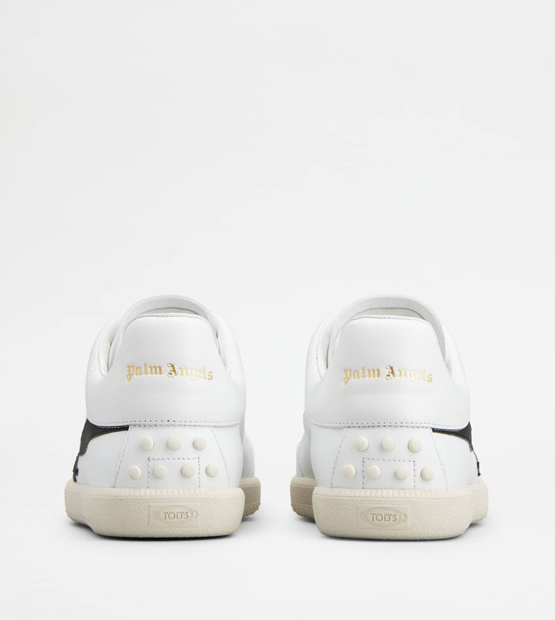 Tod's TOD'S TABS SNEAKERS PALM ANGELS IN LEATHER - WHITE, BLACK outlook