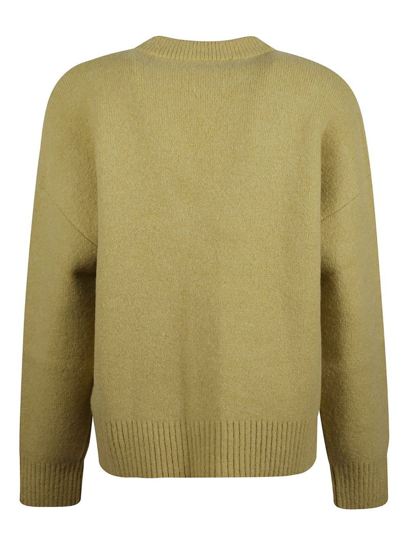 AMI Paris v-neck logo cardigan outlook