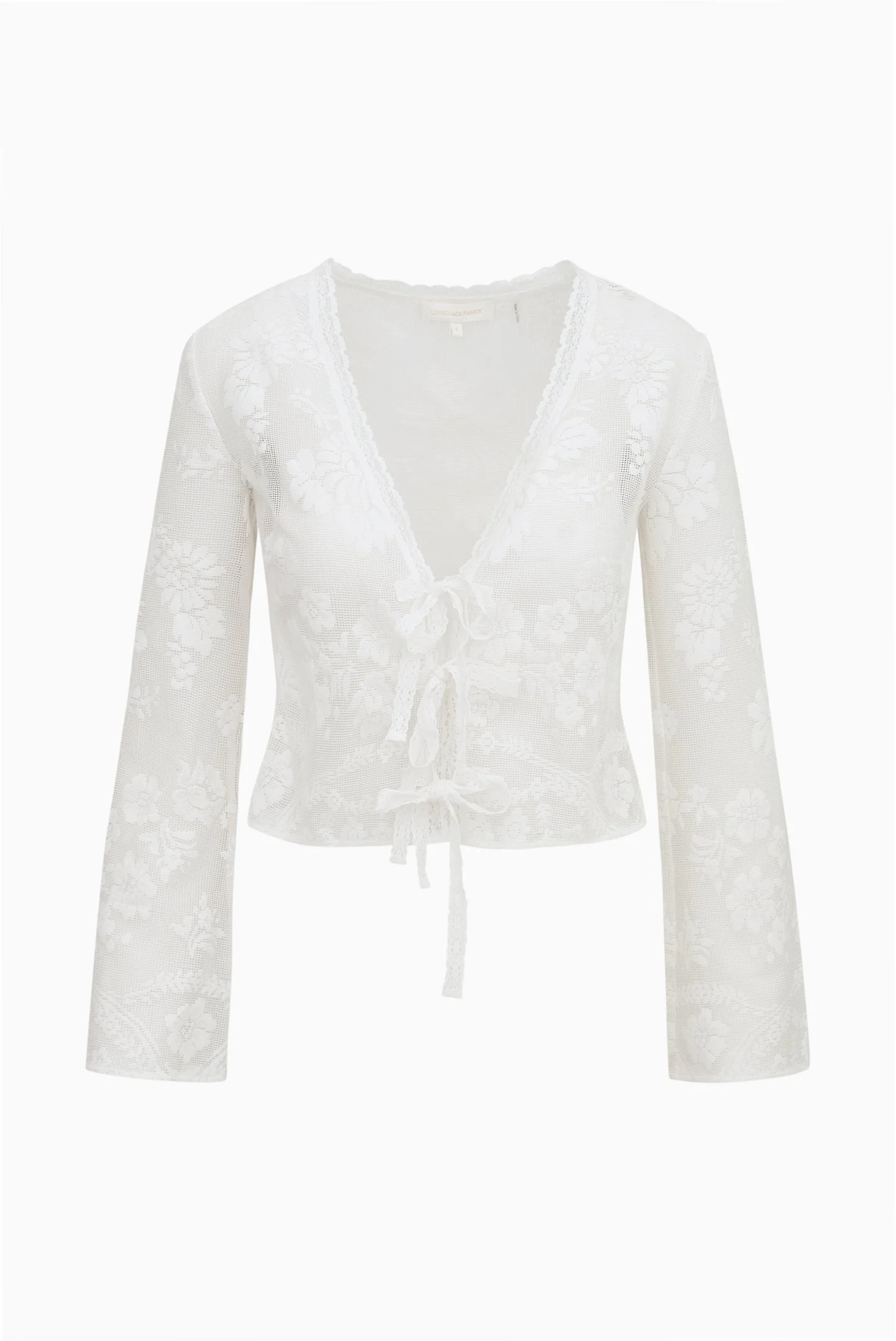 Stacellea Sheer Lace Top - 1