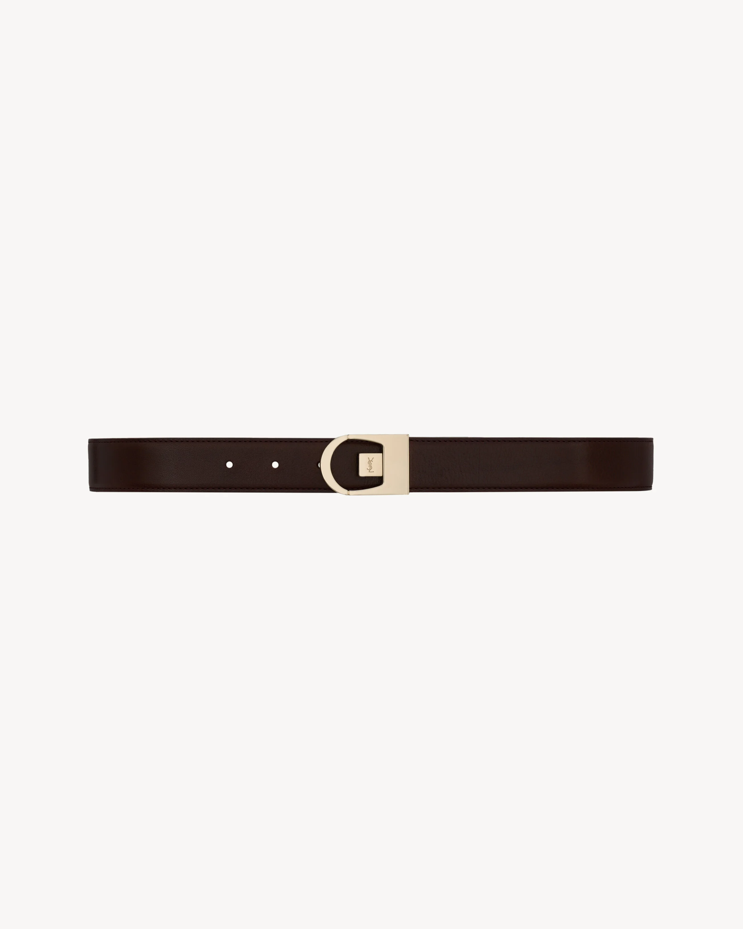 REVERSIBLE BELT IN SMOOTH LEATHER - 1