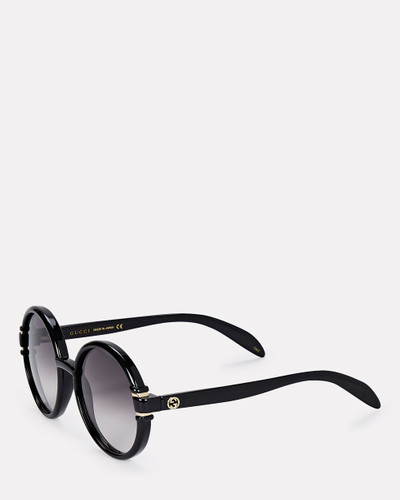 GUCCI Wrong Web Round Sunglasses outlook