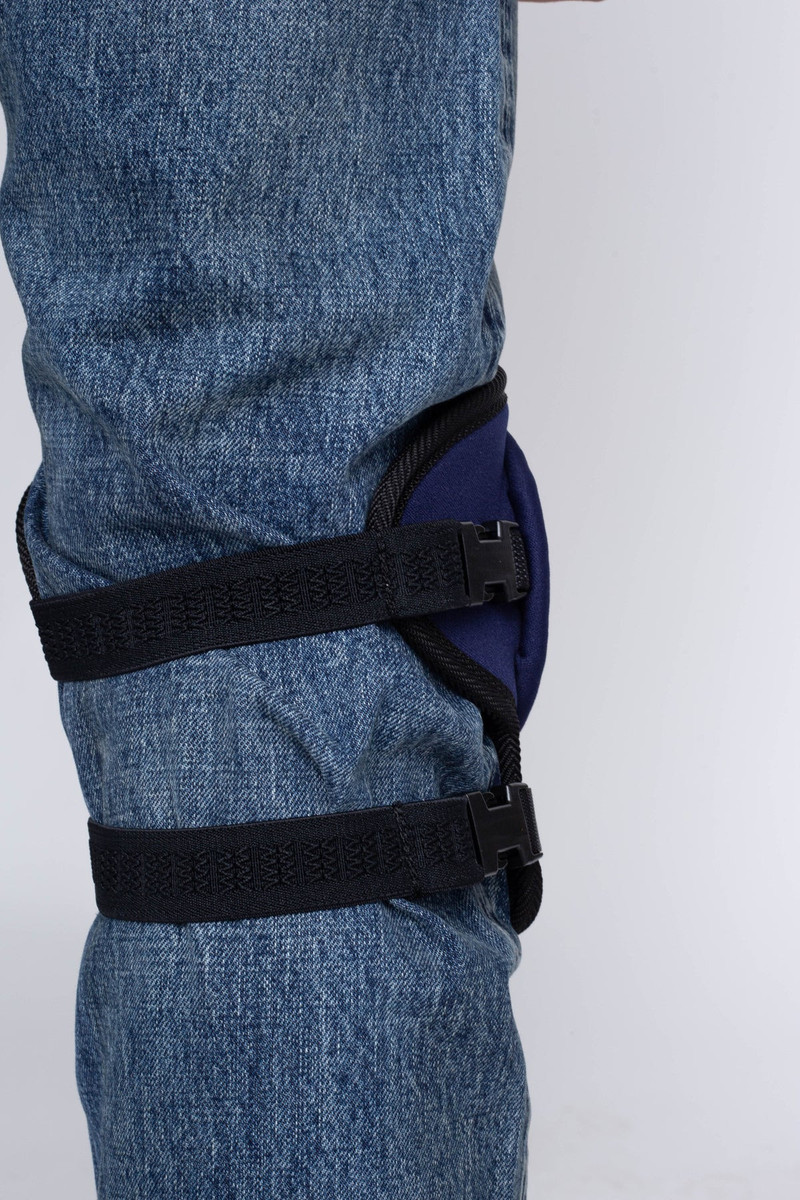 DENIM REPAIR Knee Pad - Navy X Grey 4