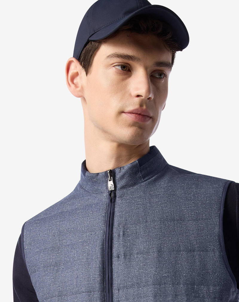 Reversible padded pale blue gilet 4