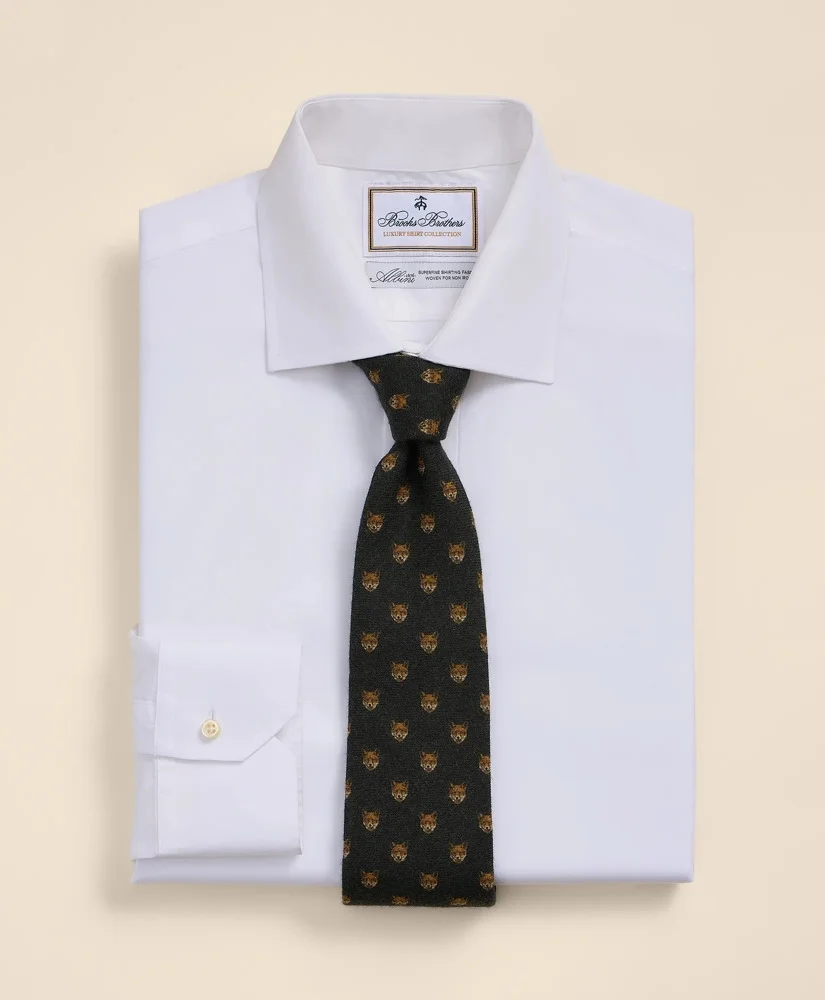 Luxury Cotton English Spread Collar, Dress Shirt - 1