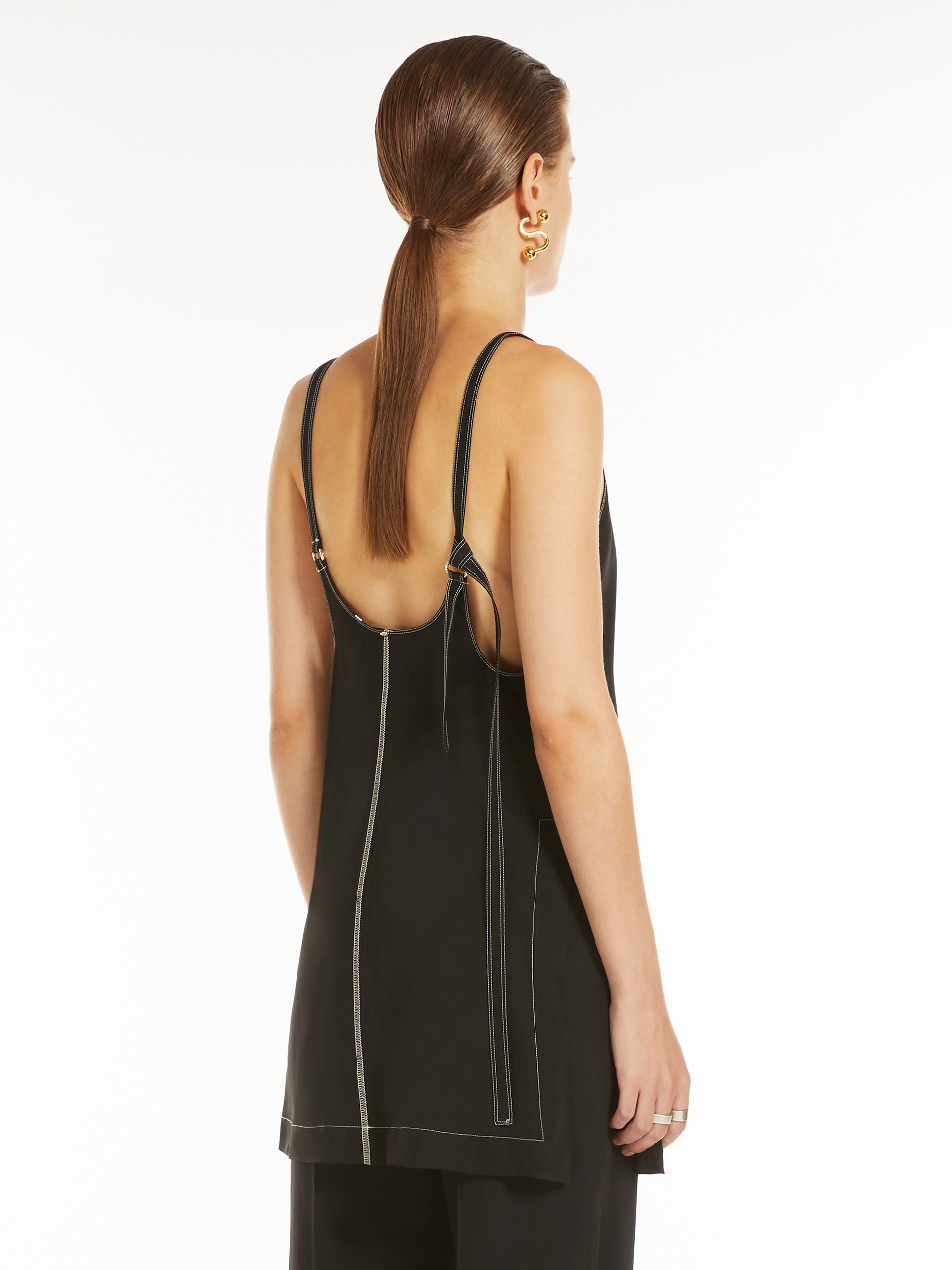 WASER Plunging-neck top - 4