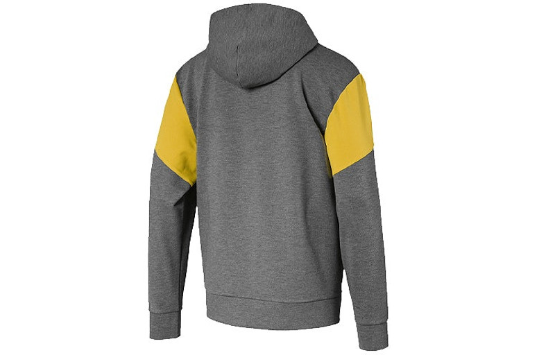 PUMA PUMA Casual Sports Splicing Alphabet Printing hooded Colorblock Long Sleeves Gray 581114-03 outlook