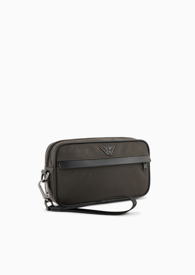 EMPORIO ARMANI ASV recycled nylon washbag outlook