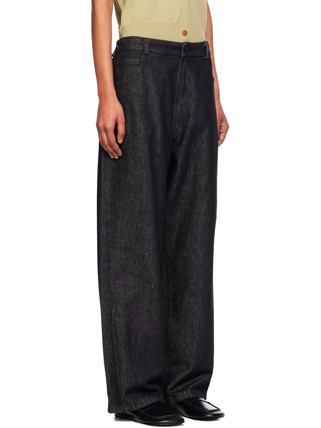 Black Straight Jeans - 2
