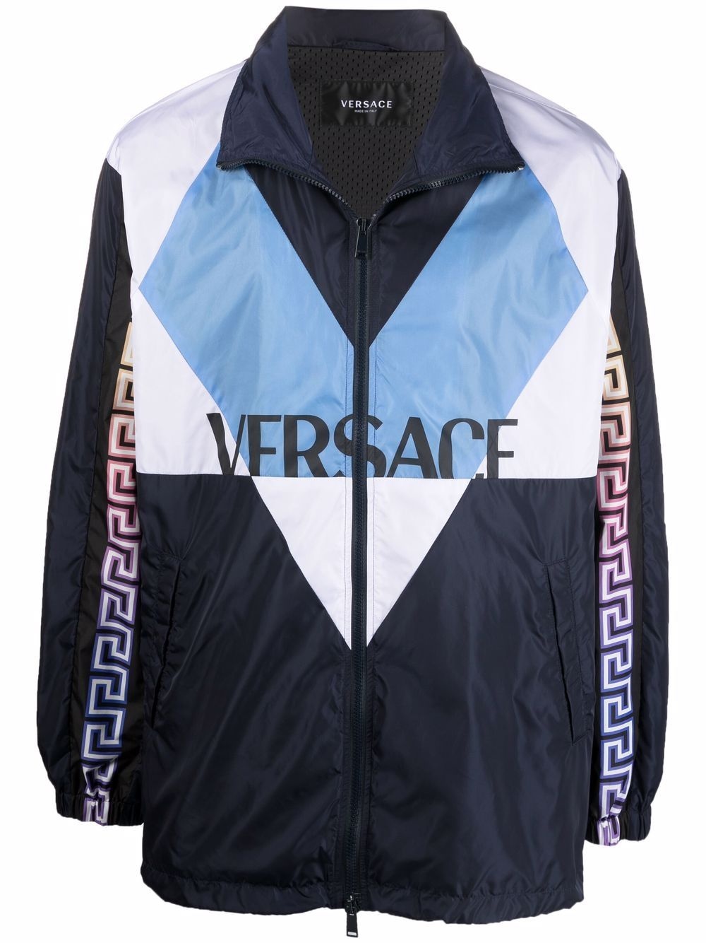 colour-block logo track jacket - 1