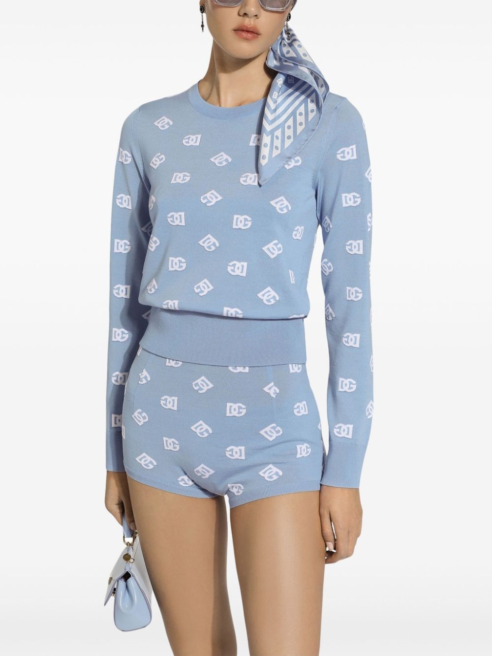 logo-embroidered mini-shorts - 5