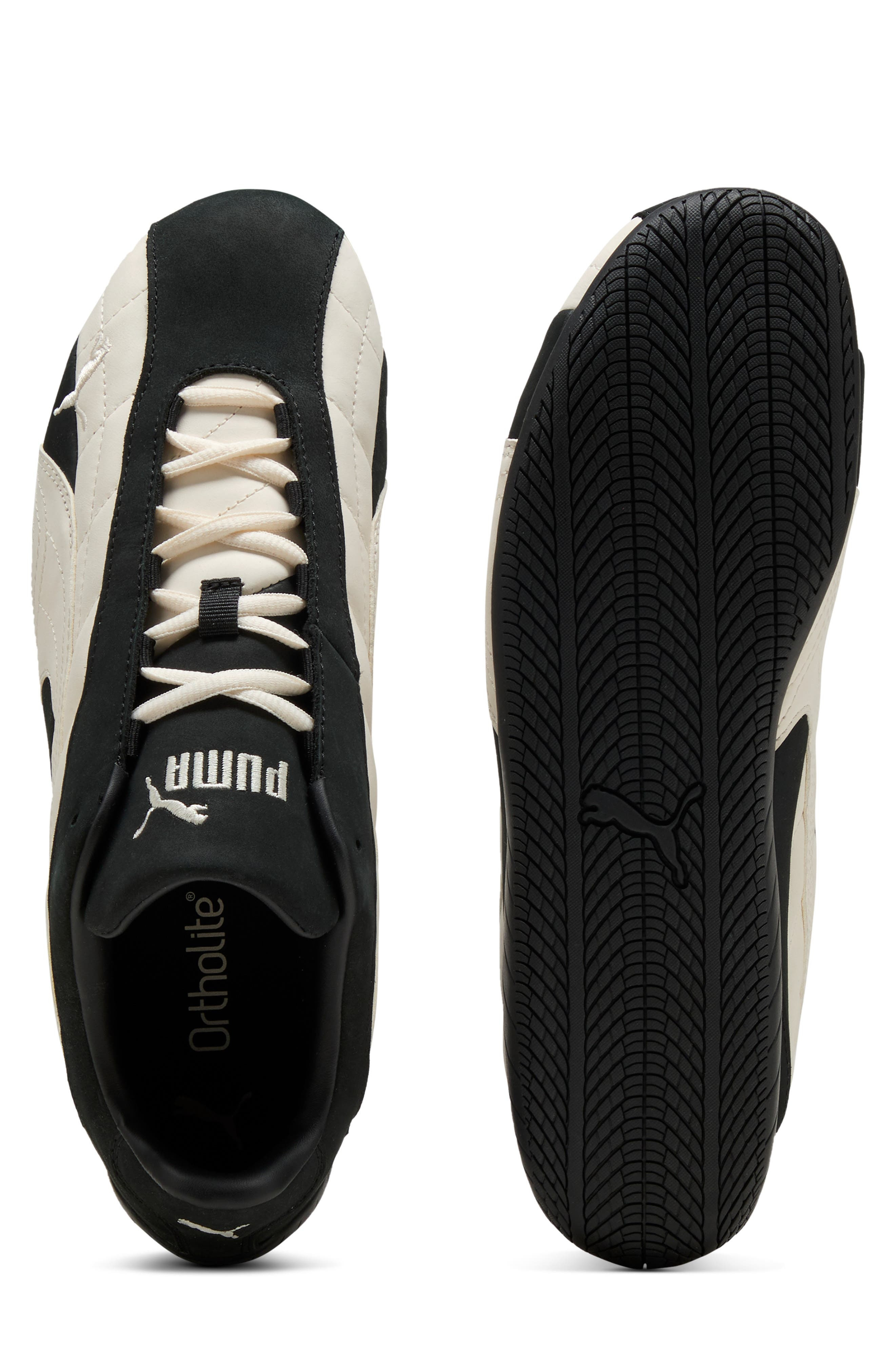 PUMA Speedcat Plus Quilted Sneaker in Puma Black/Frosted Ivory at Nordstrom - 5