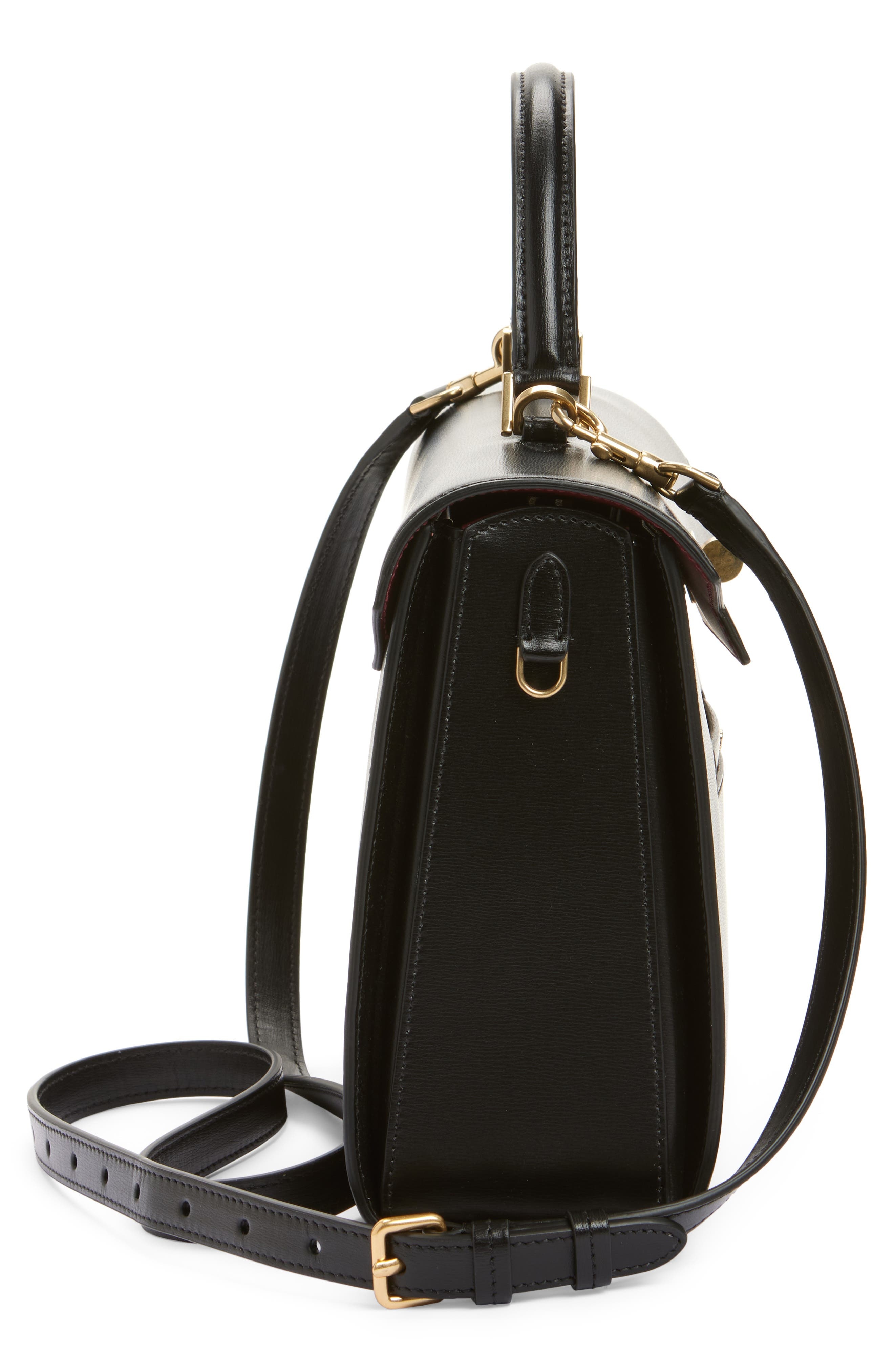 Anya Hindmarch Mortimer Leather Top Handle Bag in Black at Nordstrom - 6