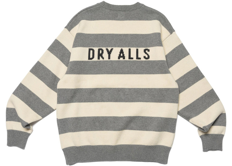 Human Made Human Made Striped Heart Knit Sweater Grey outlook