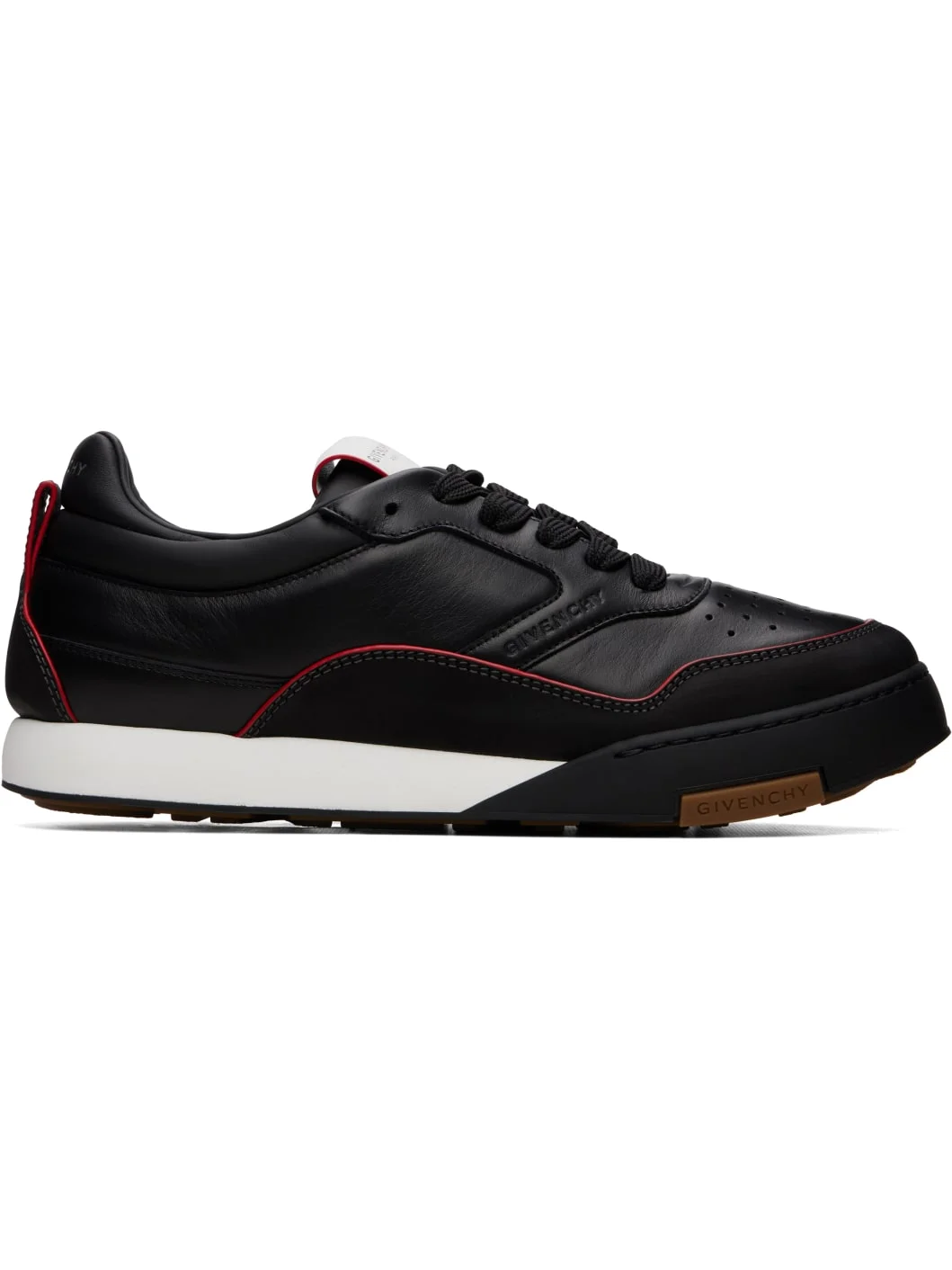 Black 'Givenchy Yard' Leather Sneakers - 1