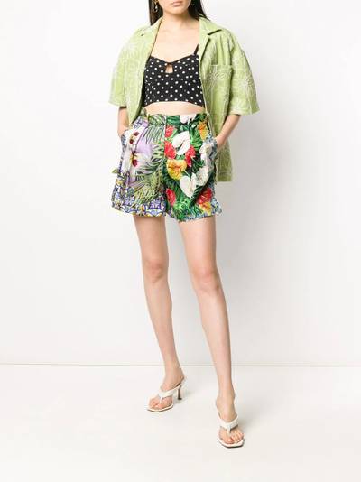 Dolce & Gabbana multi-pattern pleated shorts outlook