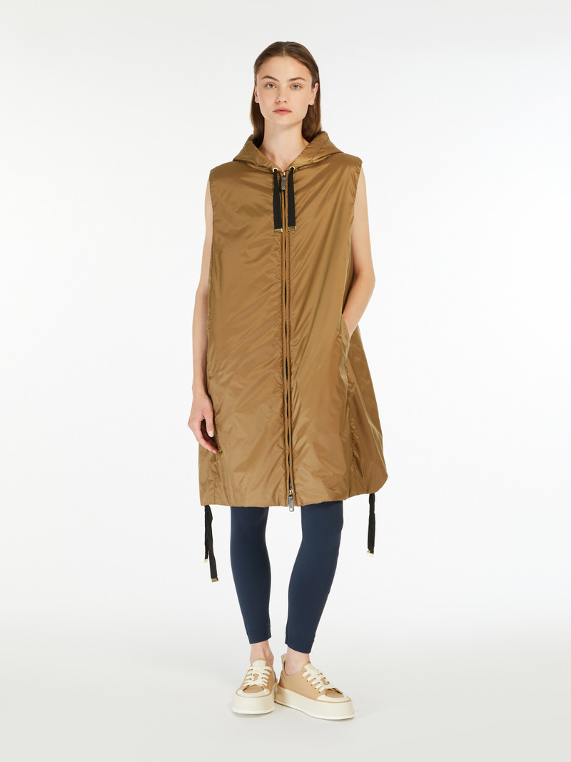 Max Mara GREENGI Water-repellent technical canvas gilet outlook