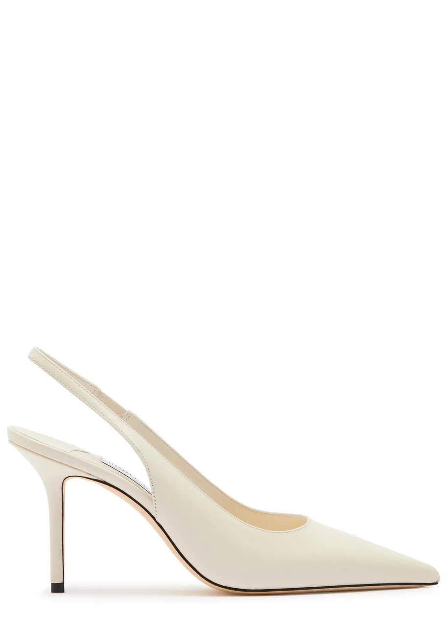 Jimmy Choo Love 85 Leather Slingback Pumps - 1