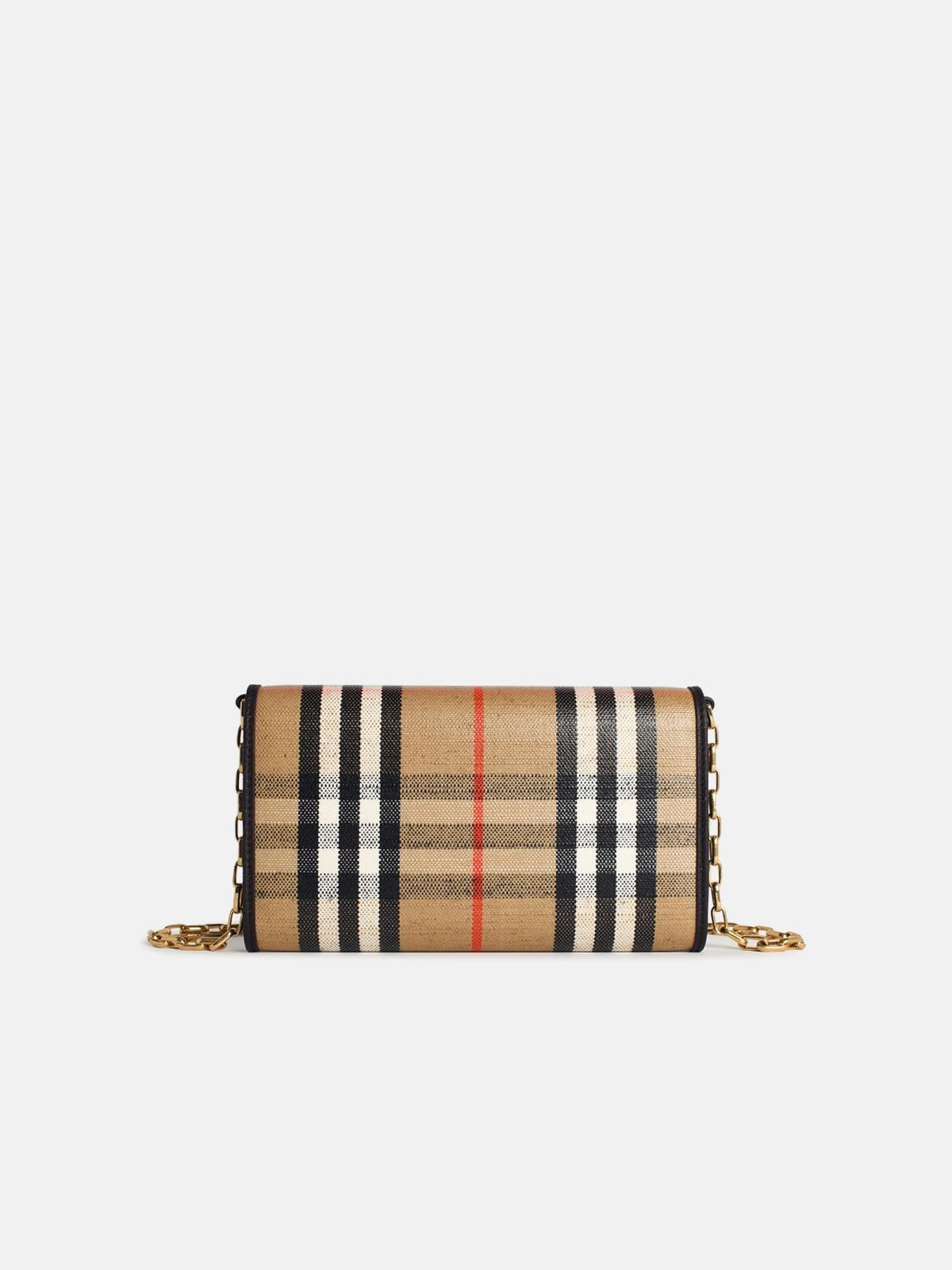 'HIGHLANDS' SAND COTTON BLEND CROSSBODY WALLET - 3