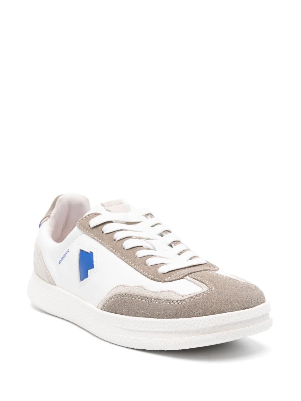Raff logo-embroidered leather sneakers - 2