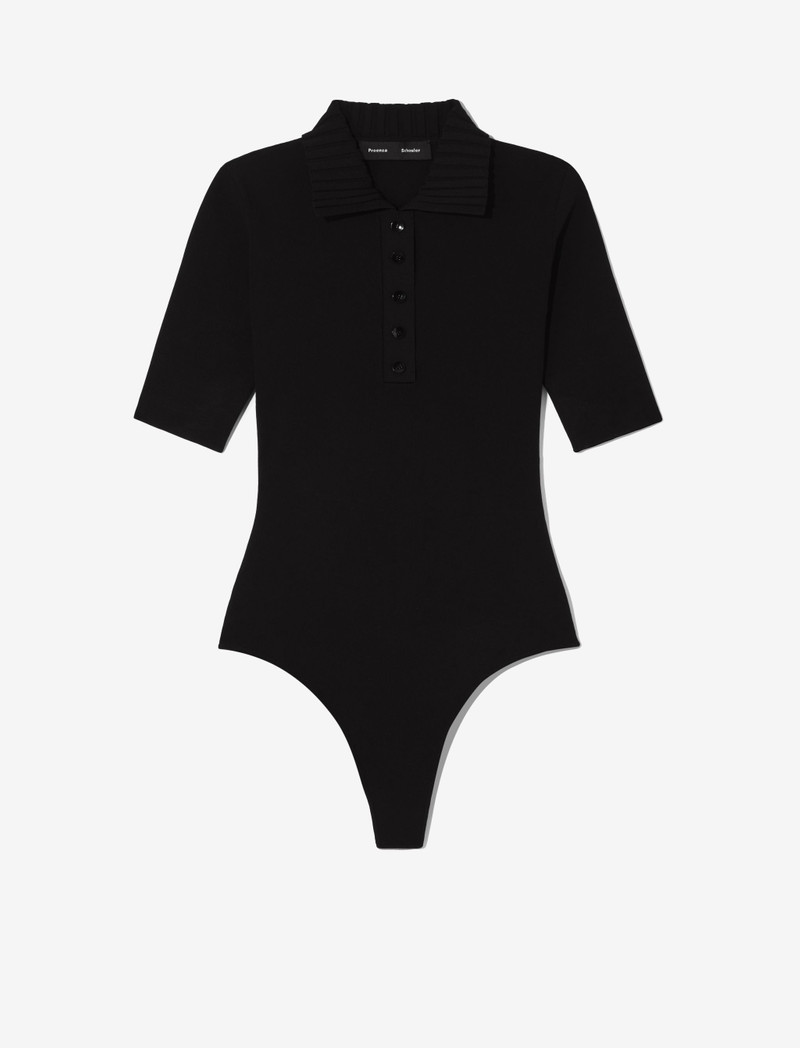 Silk Viscose Polo Bodysuit 1