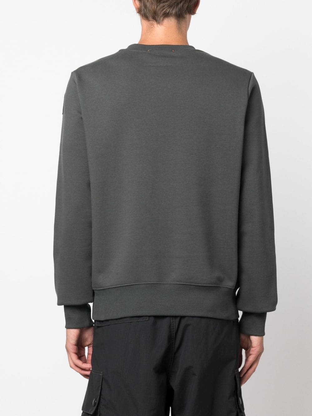 logo-patch jersey sweatshirt - 4