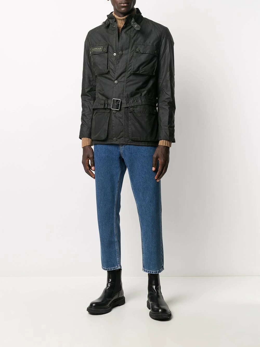 belted jacket - 2