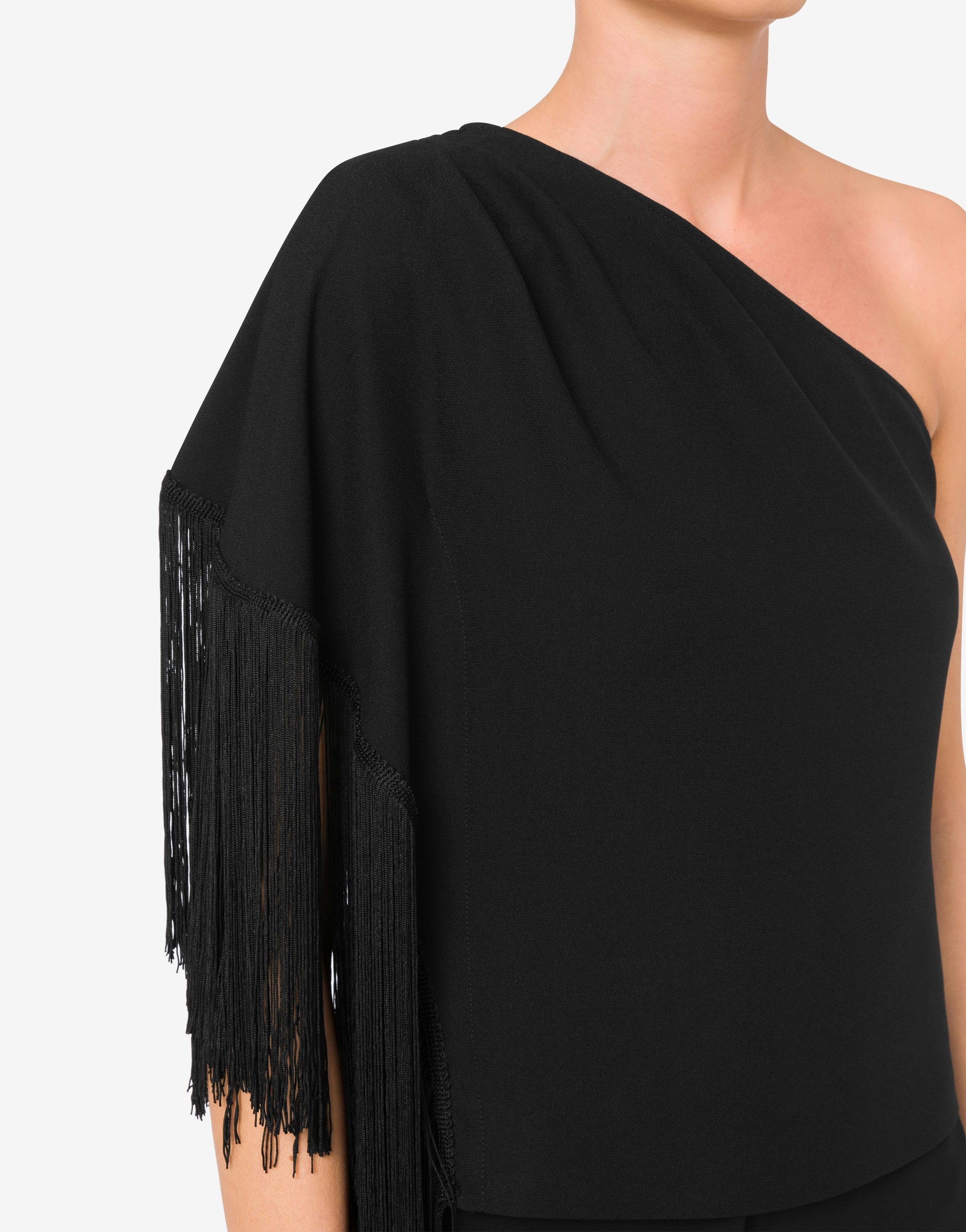 ONE-SHOULDER TOP WITH FRINGES - 4