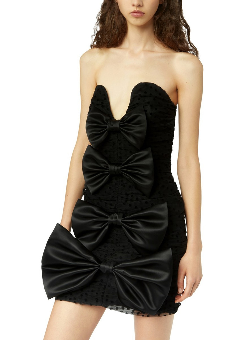Bustier dress with bow details 3