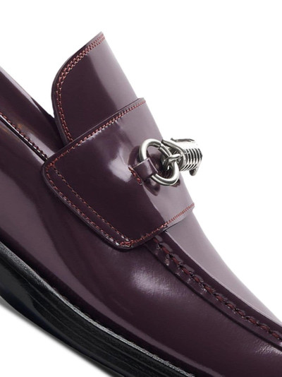 Burberry Barbed-detail leather loafers outlook