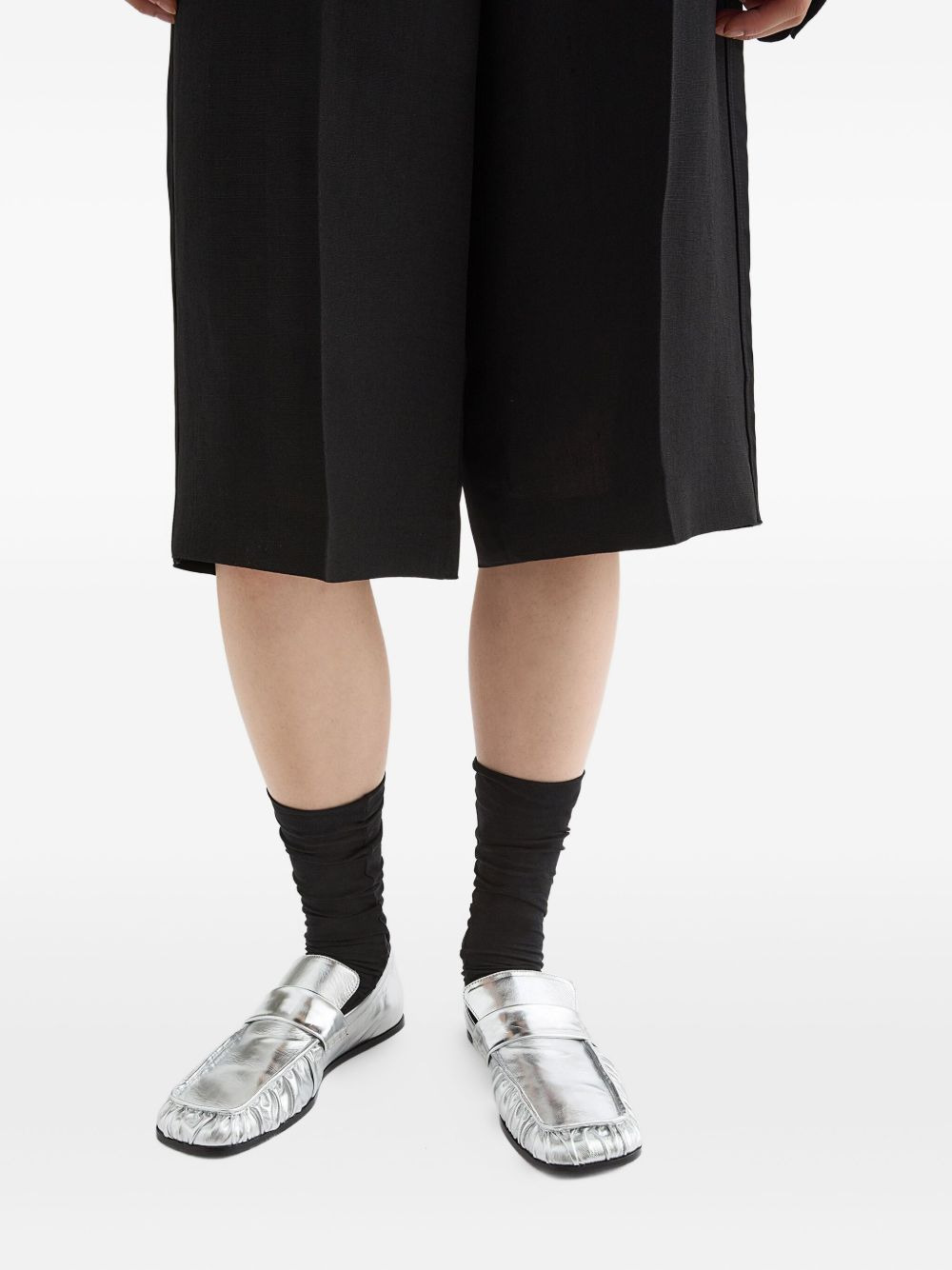 metallic loafers - 5
