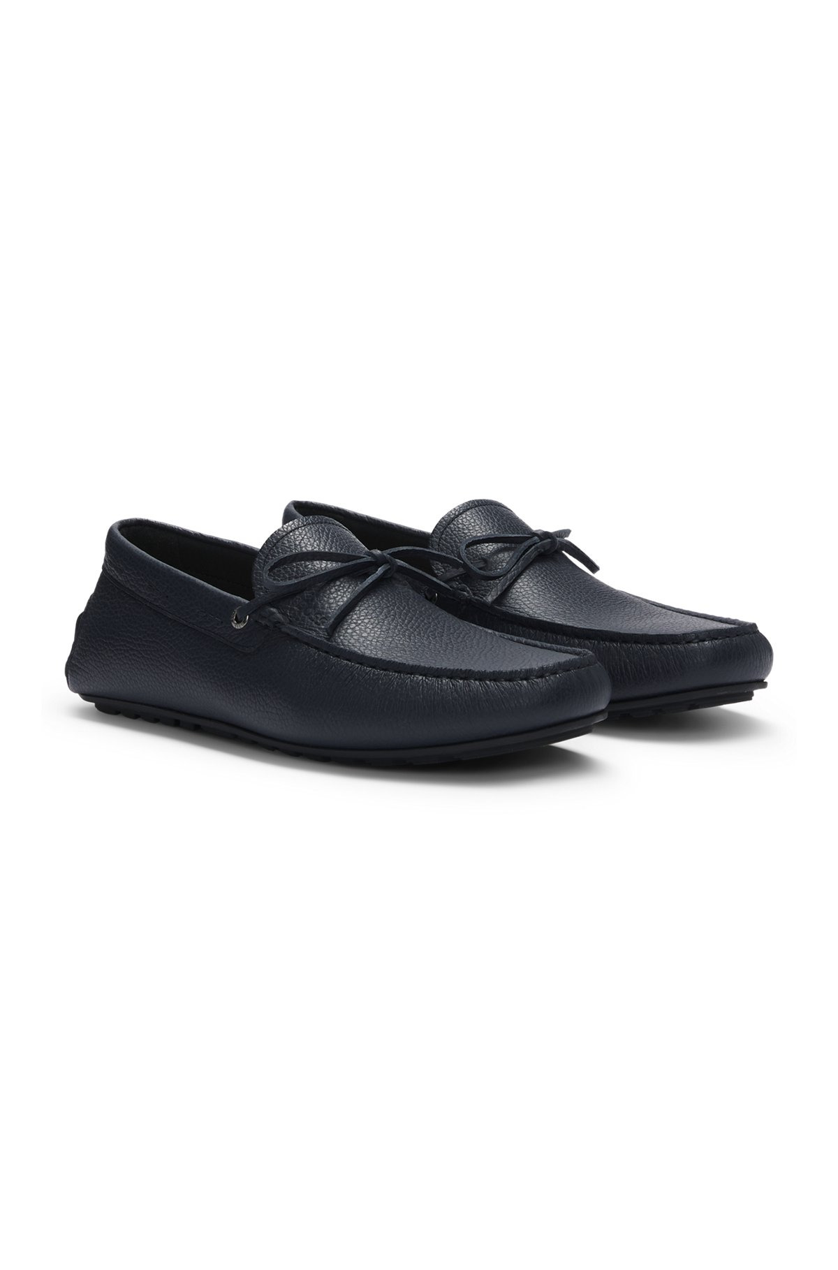GRAINED-LEATHER MOCCASINS WITH DRIVER SOLE - 2
