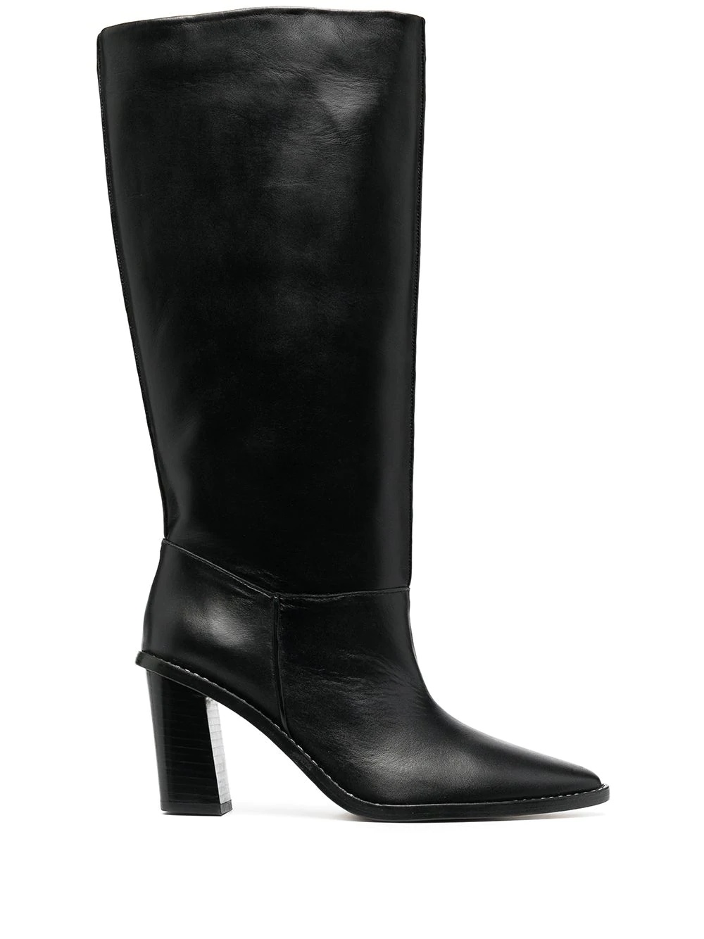 knee-length pointed boots - 1