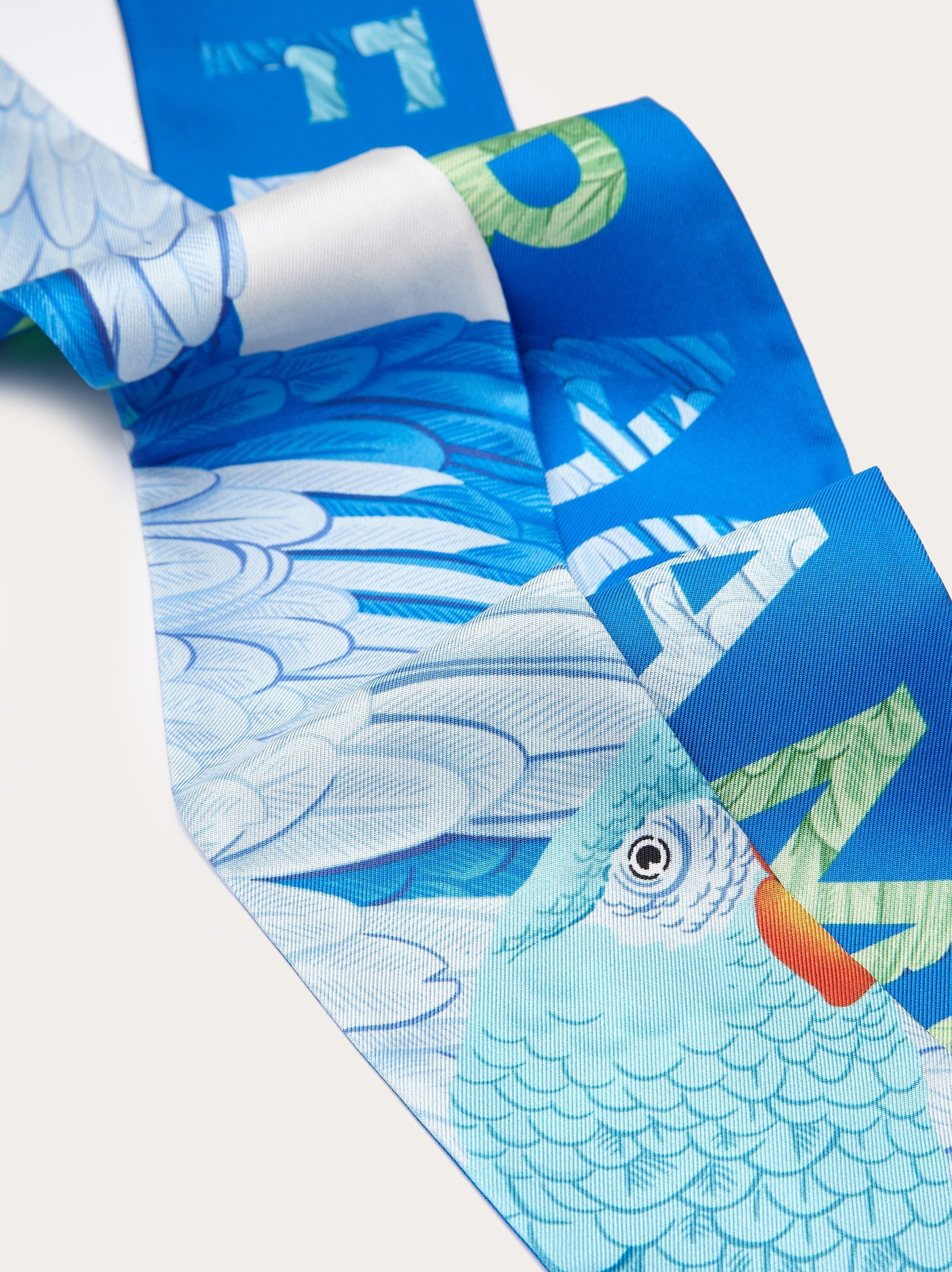 Parrot print silk mini bandeau - 4