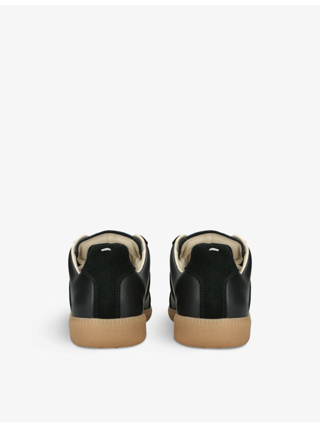 Replica leather low-top trainers - 4