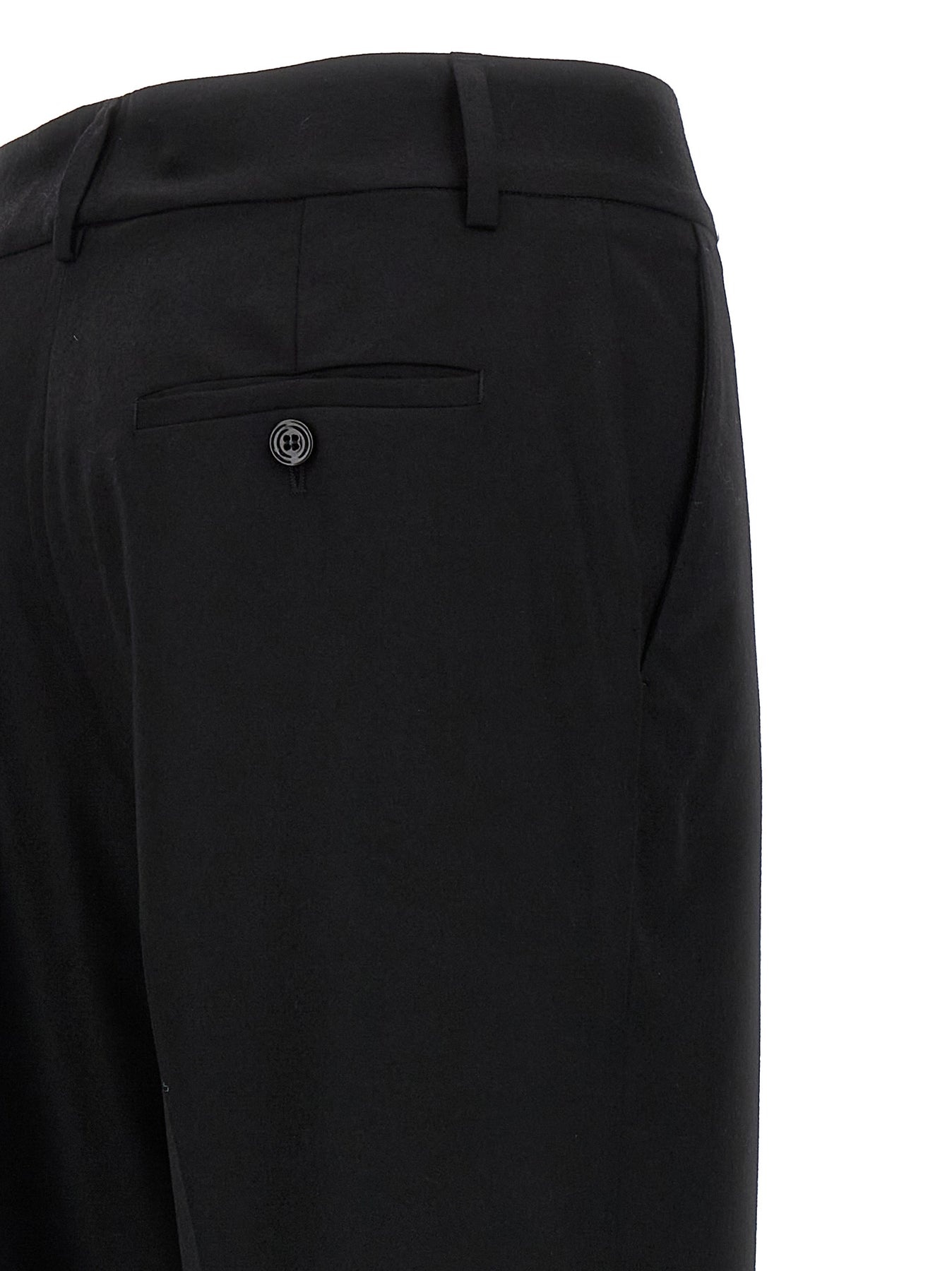 Logo Plaque Pants Black - 4