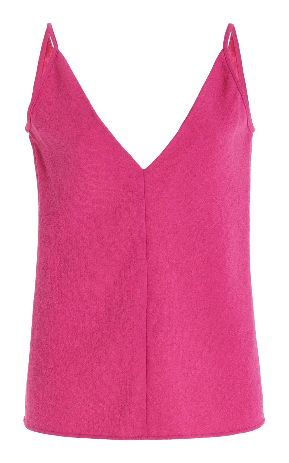 Maria Tank Top in Fuchsia Silk - 1