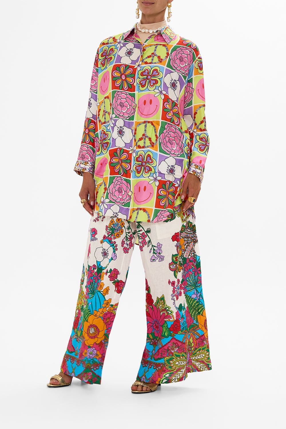 WIDE LEG TROUSER WITH FRONT POCKETS - 9