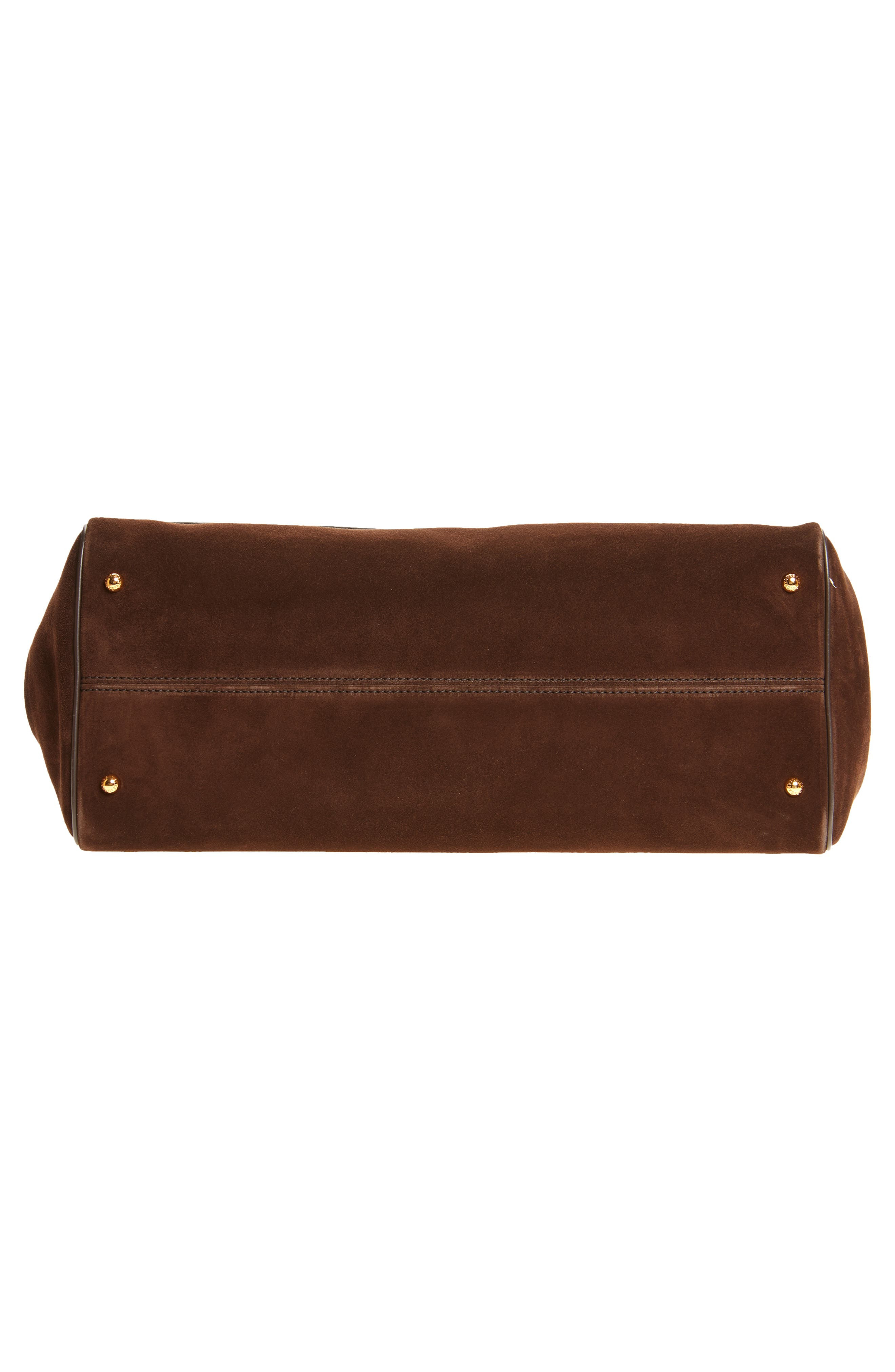 Dolce&Gabbana My Sicily East/West Suede Handbag in 8M157 Ebano/Moro at Nordstrom - 7