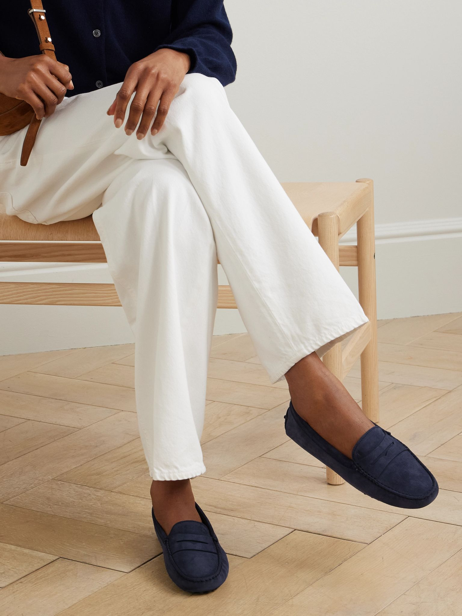 Gommino suede loafers Navy - 2