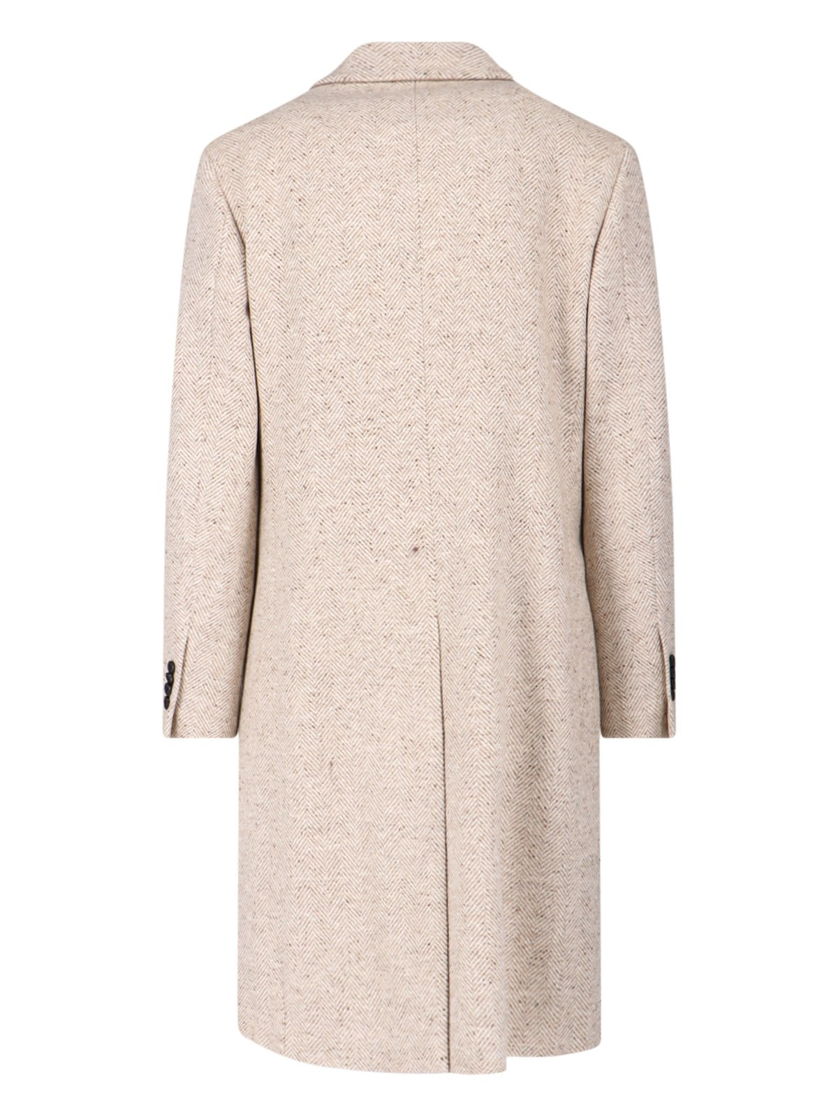 SINGLE-BREASTED VIRGIN WOOL COAT - 2