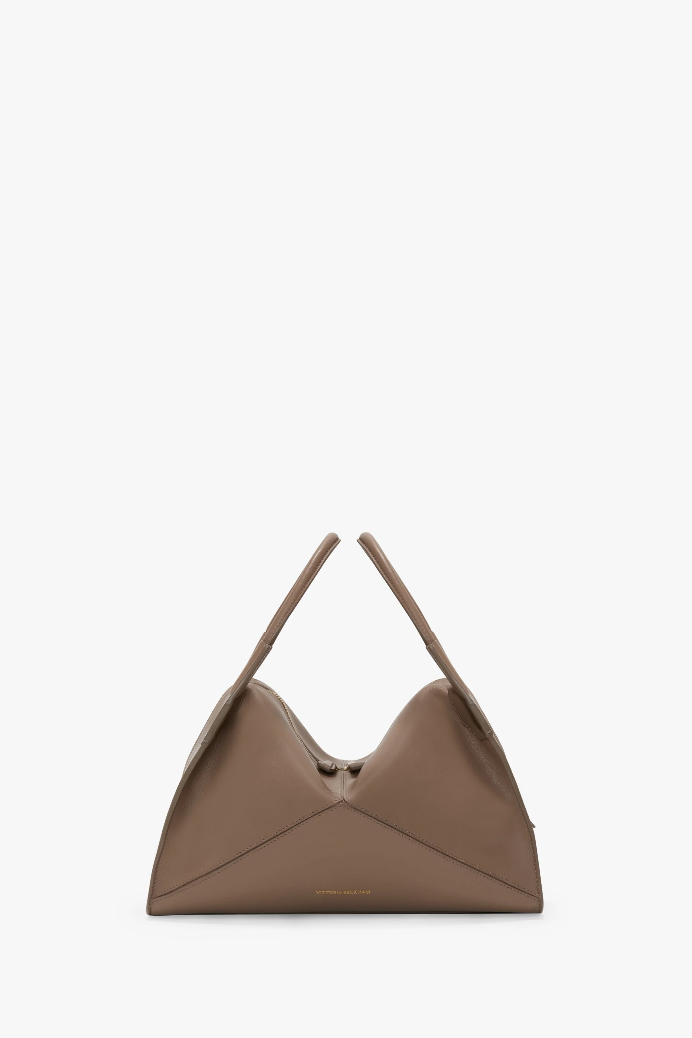 Victoria Plié Bag In Dove Grey Leather - 1