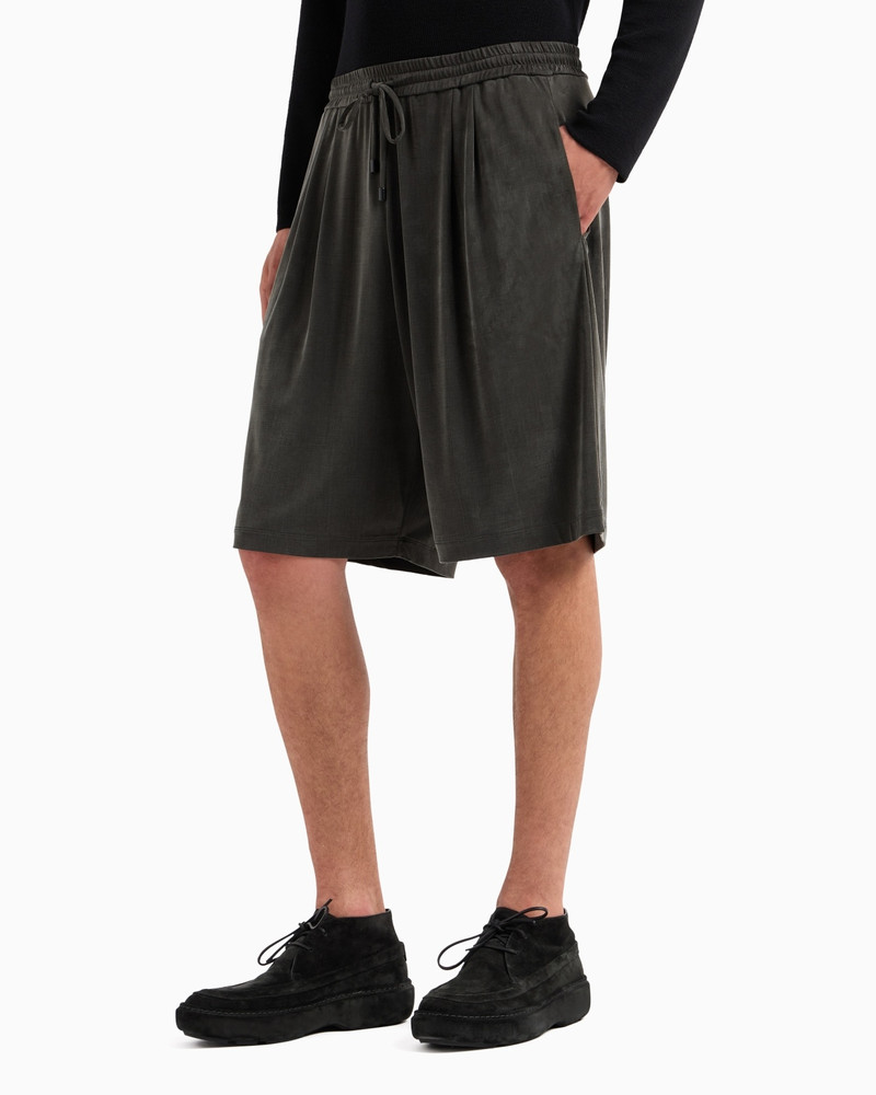 GIORGIO ARMANI STRETCH CUPRO BERMUDA SHORTS outlook