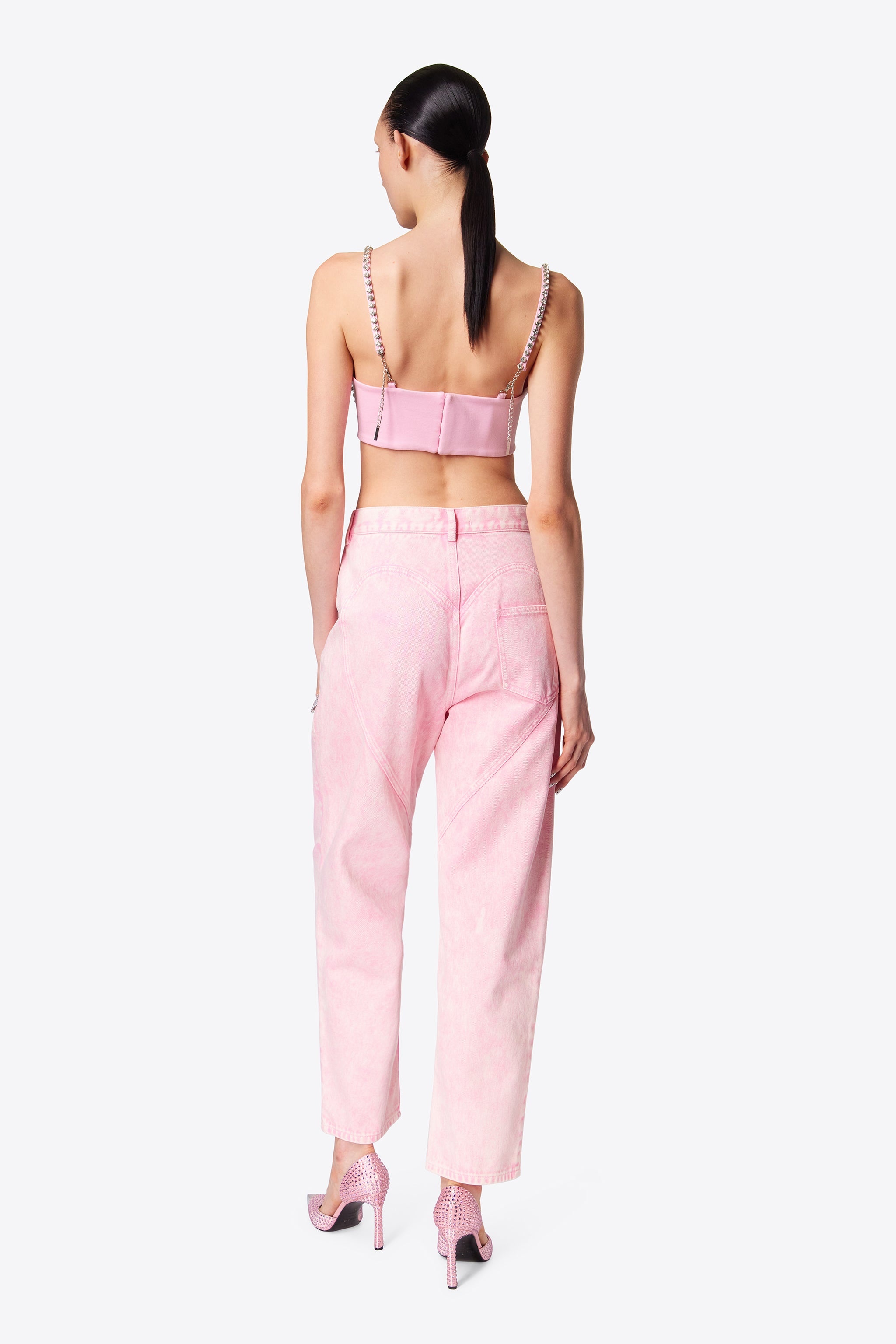 CRYSTAL SLIT JEAN - 5