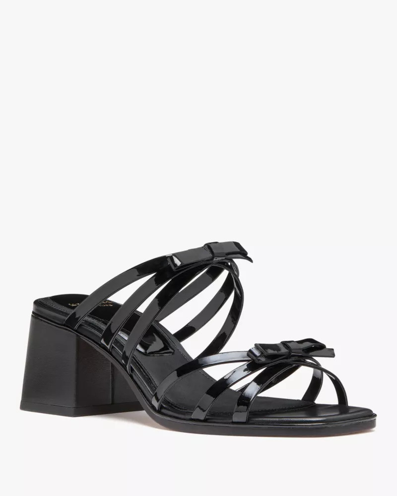 kate spade Carolina Patent Block Heel Sandals outlook