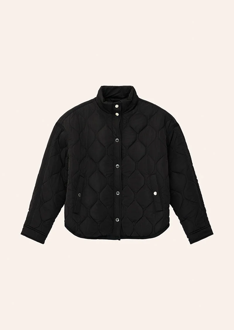 SURGE QUILT JACKET IN BLACK - 1