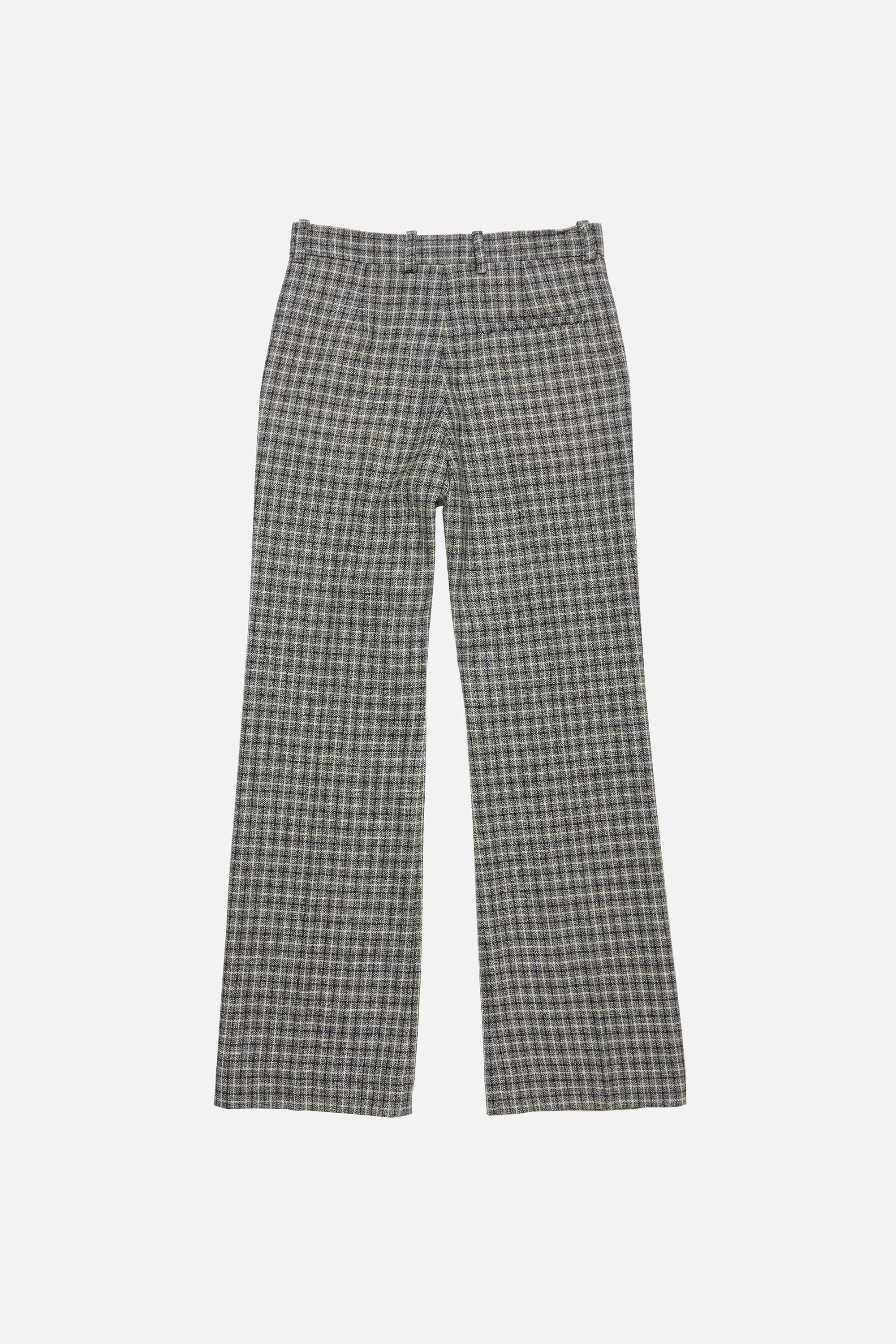 Wool check trousers - Black/white - 7