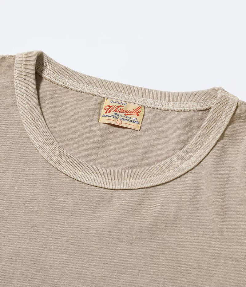 Whitesville WV79531 Whitesville Pigment Dyed Pocket Tee Beige outlook