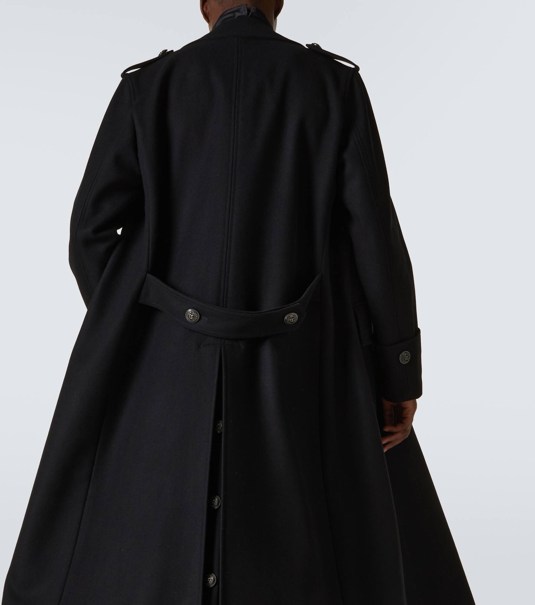 Double-breasted wool-blend coat - 7