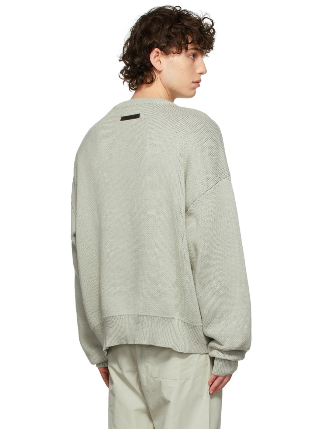 ESSENTIALS SSENSE Exclusive Green Knit Pullover Sweater | REVERSIBLE